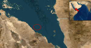 Vast Logistics China shipping route map highlighting the strategic location for import and export in the Middle East.