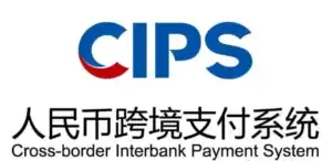 CIPS cross-border interbank payment system logo in China, facilitating international trade and finance transactions seamlessly.