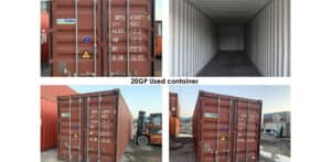 20GP used shipping containers for logistics and international freight by China Vast Logistics, featuring cargo storage solutions suitable for exports and transportation needs.