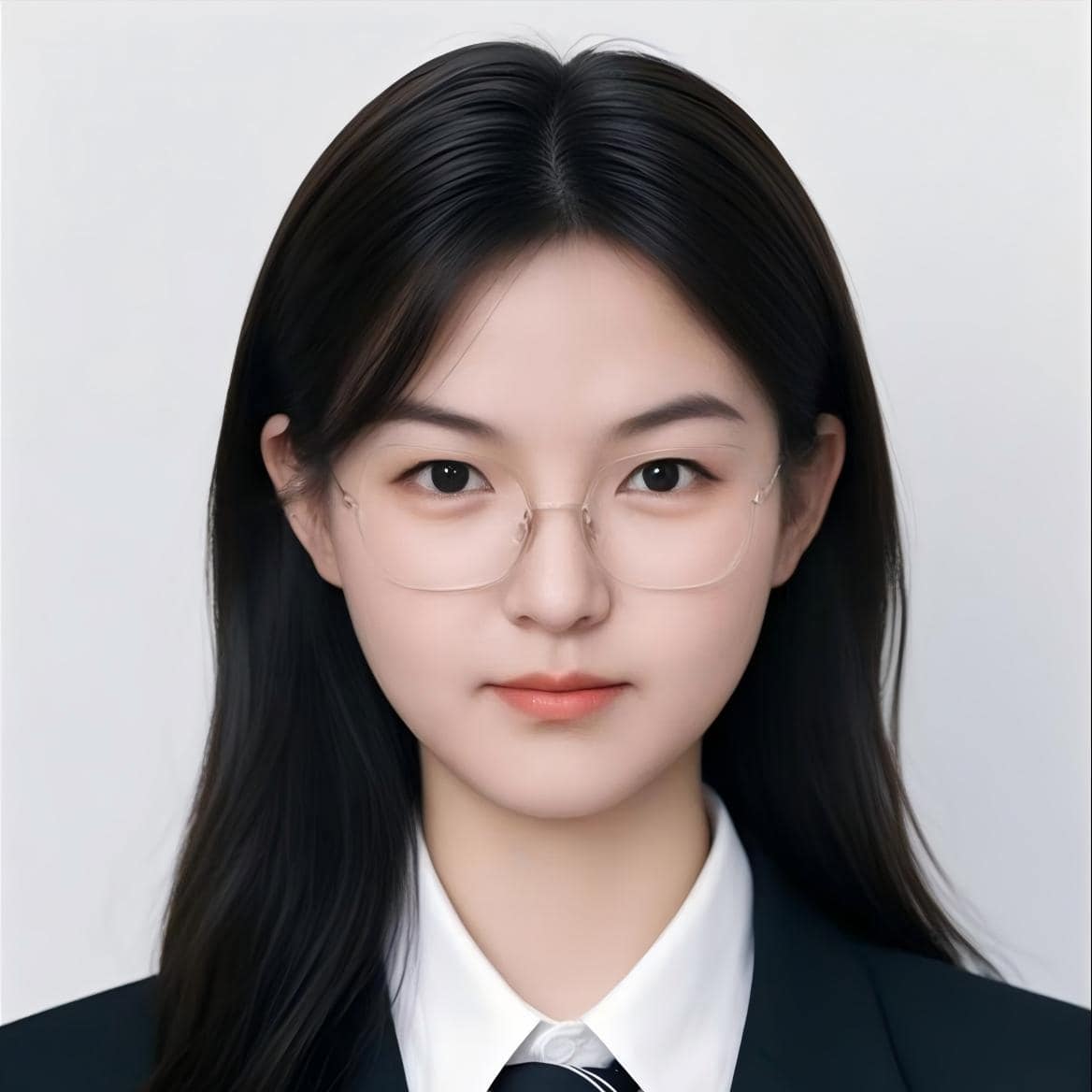 Company team member portrait, professional business headshot of female staff