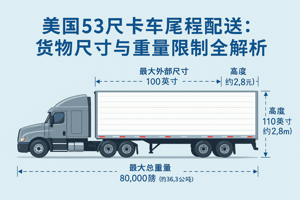 美国53尺卡车车厢尺寸