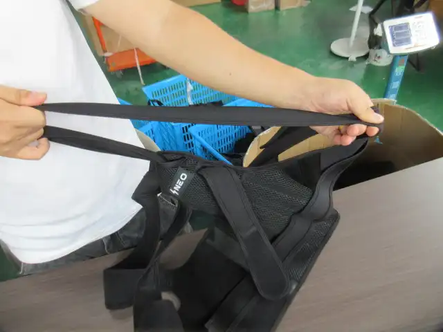 Inspector checking products during a pre-shipment inspection in China